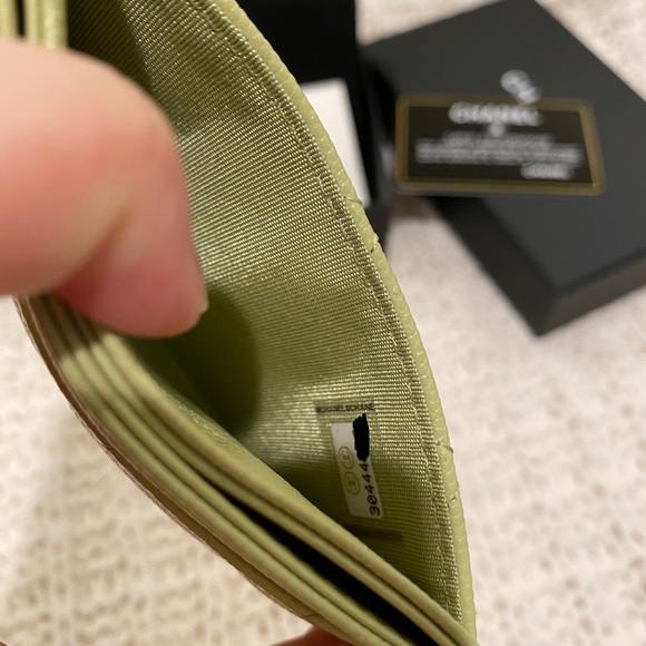 ❌SOLD❌Chanel O card holder pistachio green Rare - Picture 2 of 11